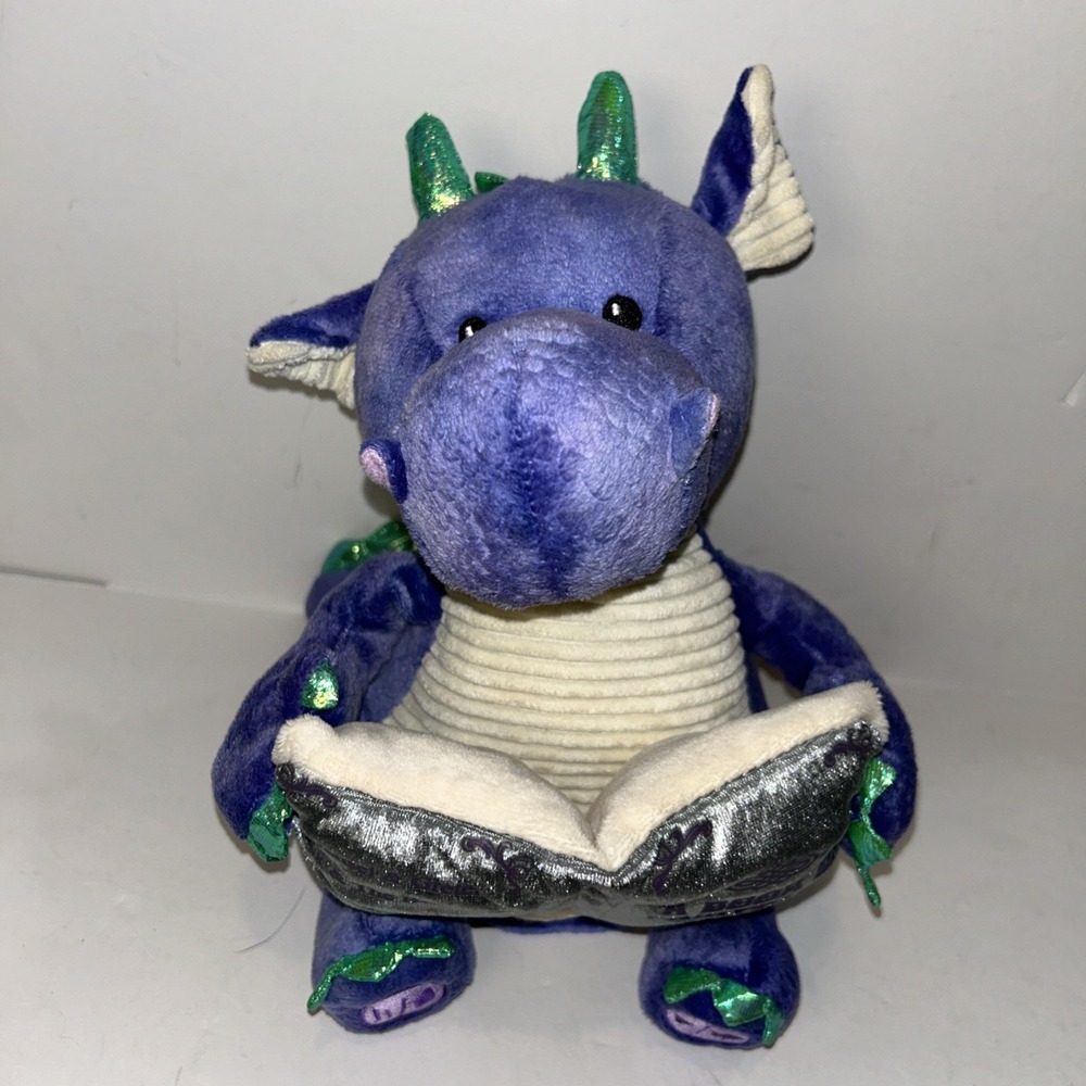 Cuddle Barn Dalton the Storytelling Dragon 12" Animated‎ Plush Recites 5 Stories